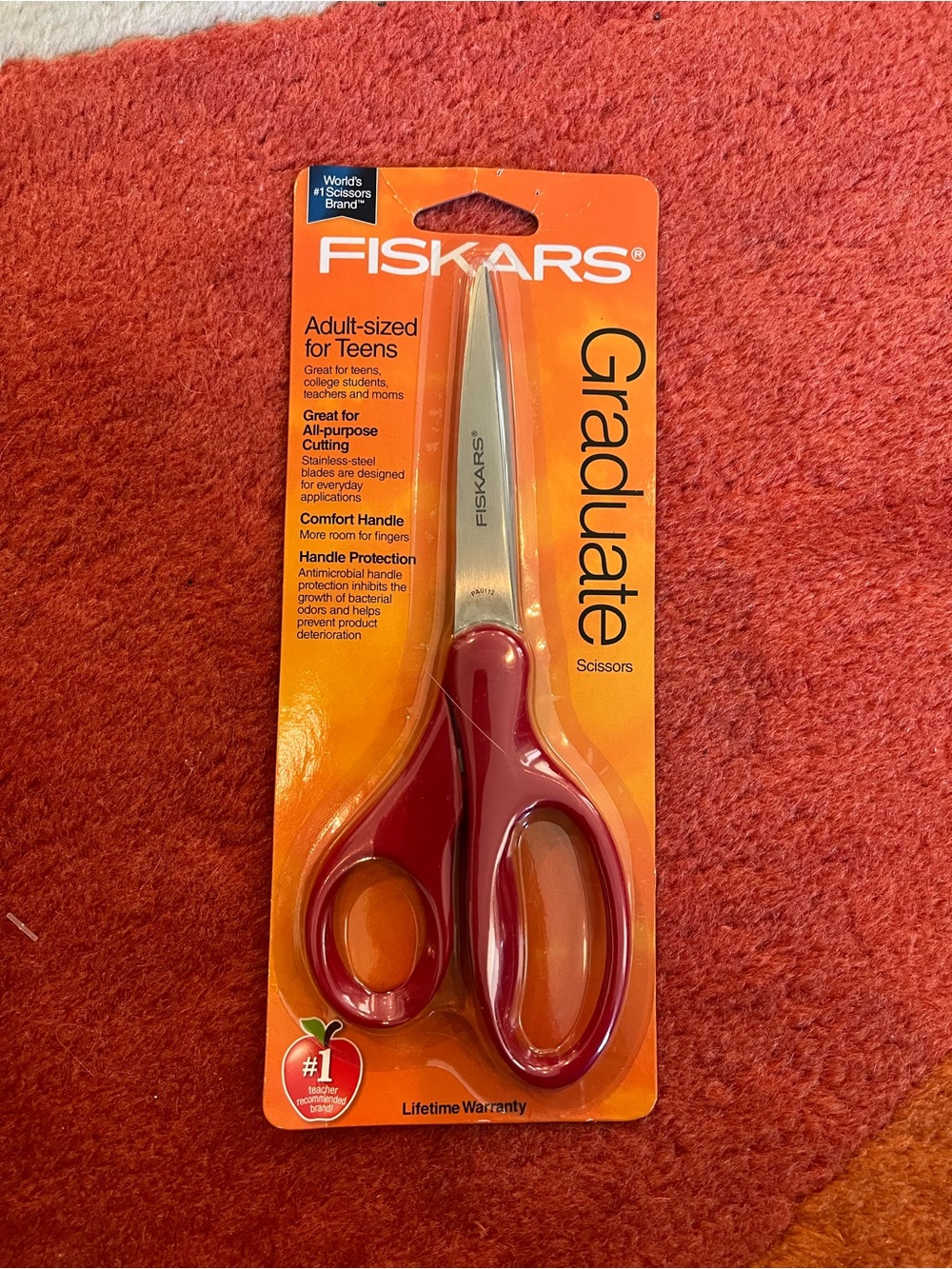 Fiskars Graduate Kids' Scissors in Red